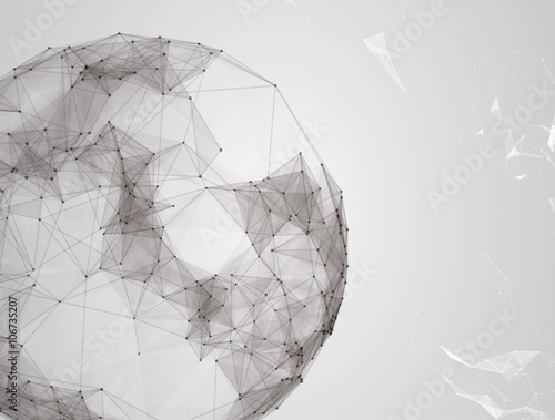 Virtual abstract background with particle, molecule structure. genetic and chemical compounds. creative vector. Space and constellations. Science and connection concept. Social network.
