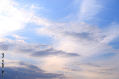 Fototapeta Naklejka Na Ścianę i Meble -  Cloud sky at sunset.