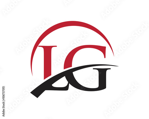 LG red letter logo swoosh