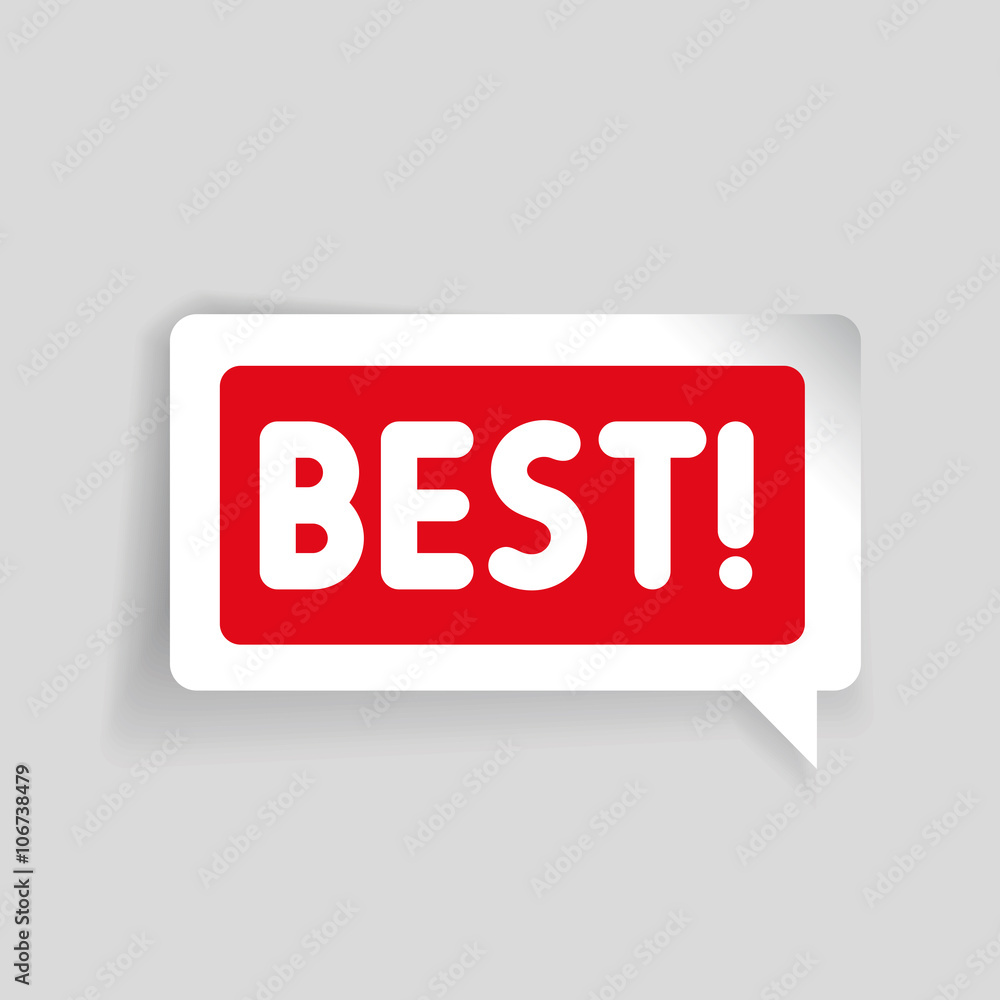 Best label vector speech bubble Best label vector speech bubble