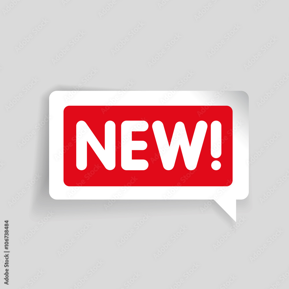 New label vector speech bubble New label vector speech bubble
