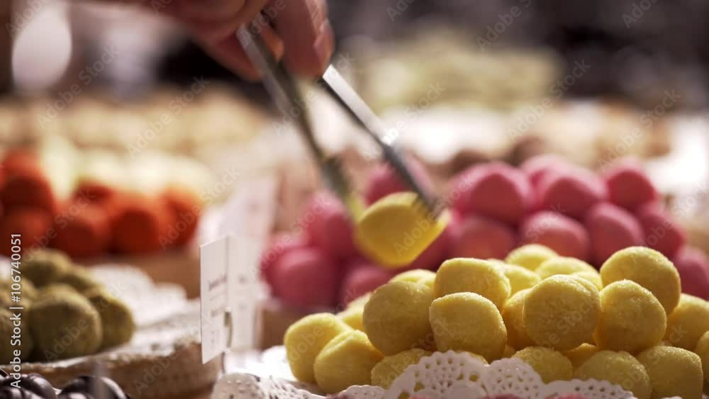 Wide range of delicious multicolor candies. Close up Wide range of delicious multicolor candies. Close up