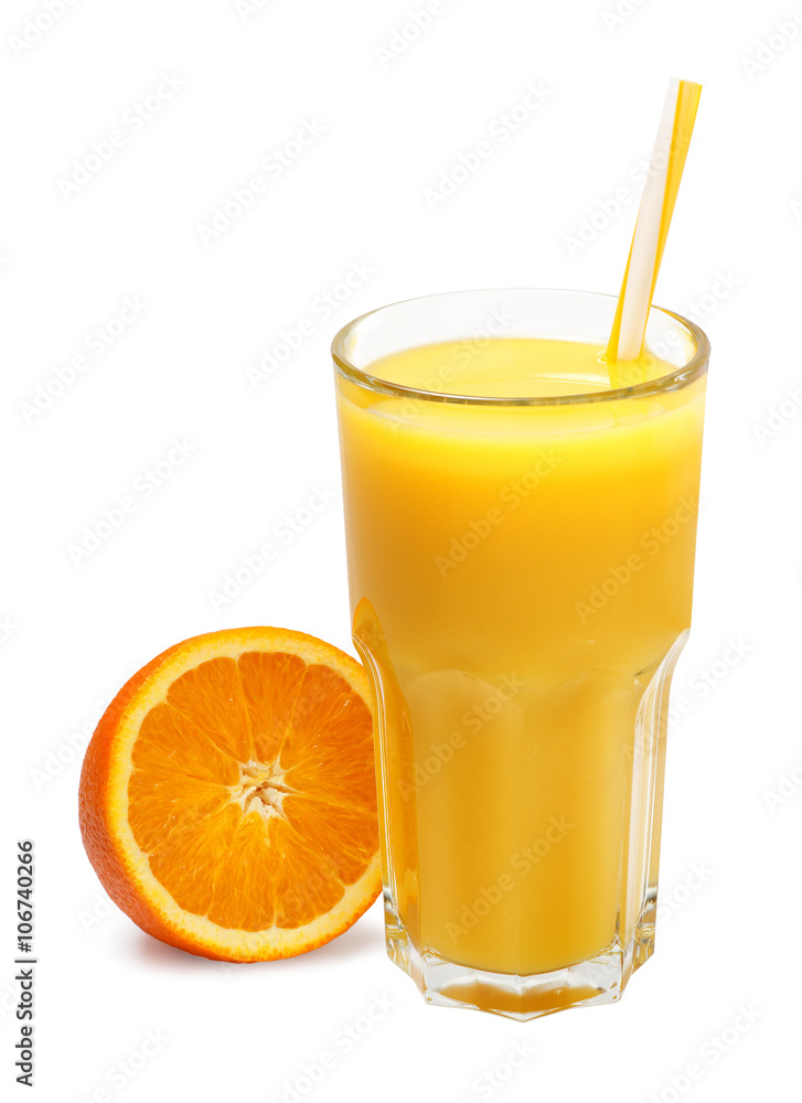 Orange juice isolated on white background Orange juice isolated on white background