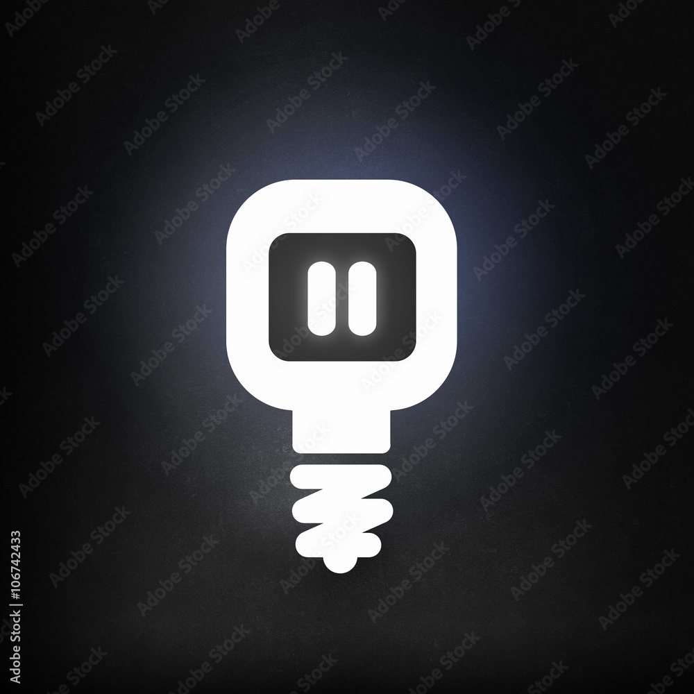 Glowing bulb icon Glowing bulb icon