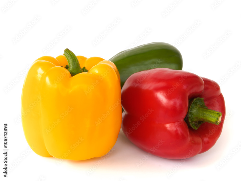 Sweet bell pepper isolated