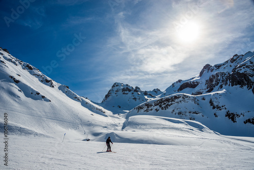 Mountains from formigal winter resort.