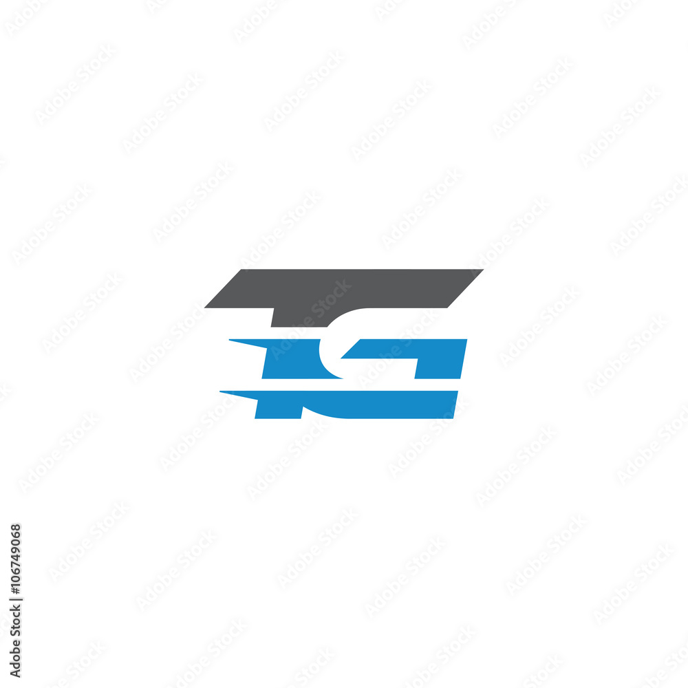 Simple Modern Dynamic Letter Initial Logo tg Simple Modern Dynamic Letter Initial Logo tg