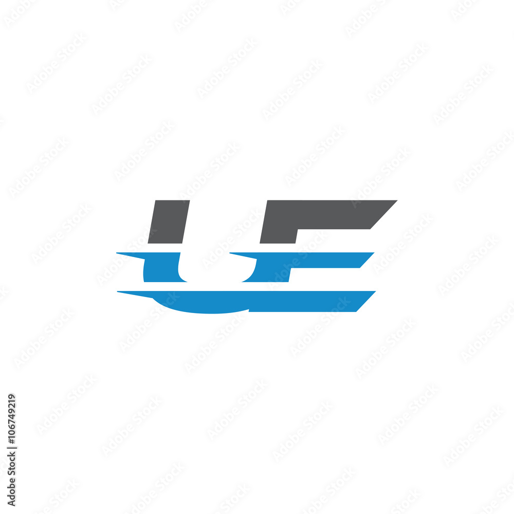 Simple Modern Dynamic Letter Initial Logo ue Simple Modern Dynamic Letter Initial Logo ue