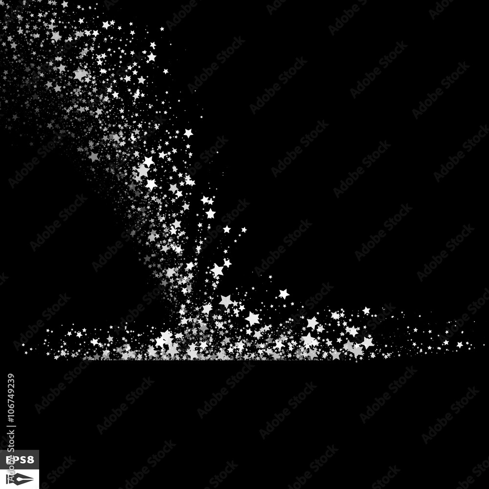 Background with Stars. Black and White Pattern. Design Template. Abstract Vector Illustration. Background with Stars. Black and White Pattern. Design Template. Abstract Vector Illustration.