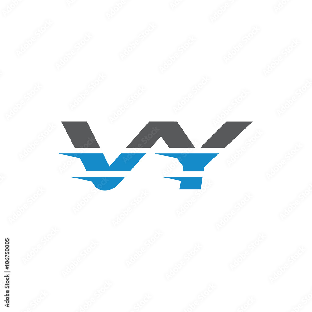 Simple Modern Dynamic Letter Initial Logo vy Simple Modern Dynamic Letter Initial Logo vy