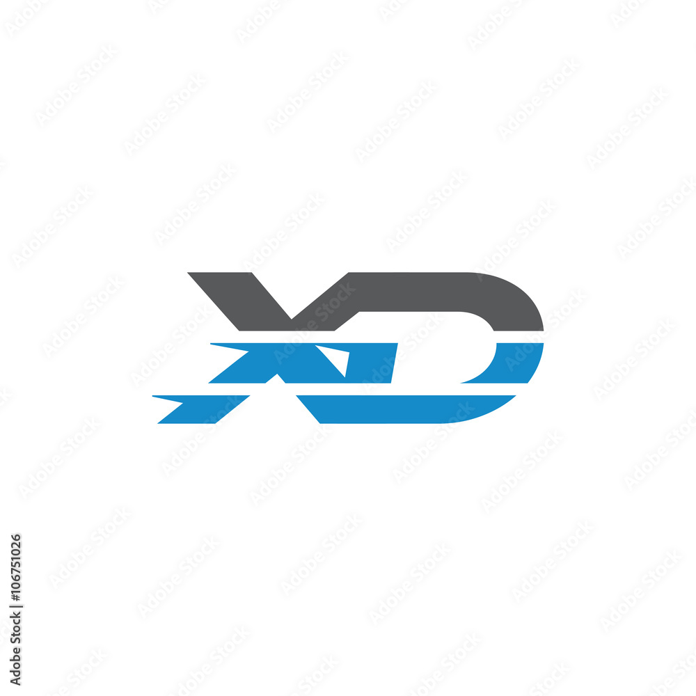 Simple Modern Dynamic Letter Initial Logo xd Simple Modern Dynamic Letter Initial Logo xd