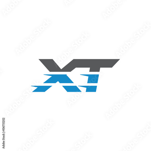 Free Download Simple Modern Dynamic Letter Initial Logo xt - GFXLoad