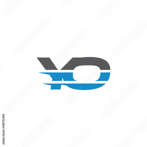 Simple Modern Dynamic Letter Initial Logo yo