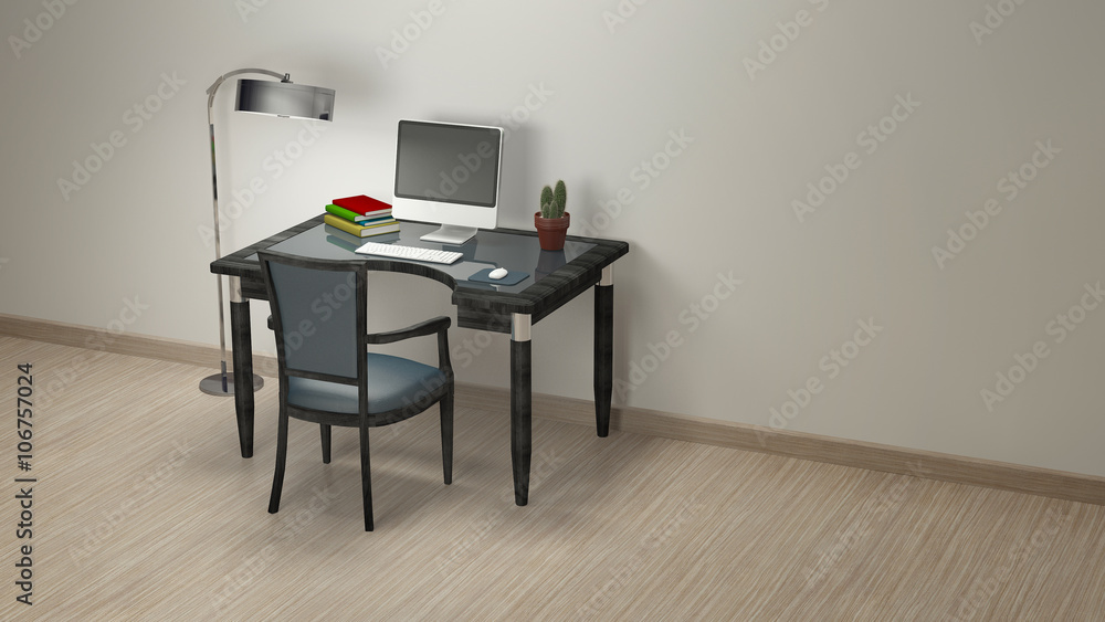 Workroom Simple and good look / 3d rendering image