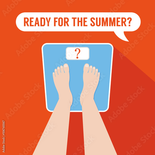 Man standing on the scale