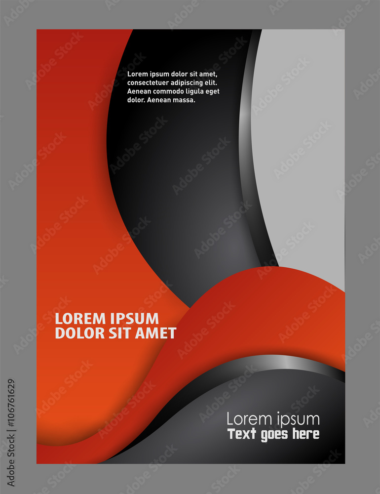 Fototapeta premium Flyer booklet template design catalog brochure folder 