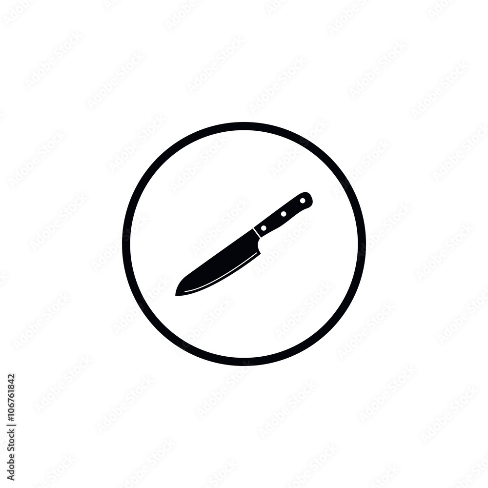Knife icon. Knife icon.