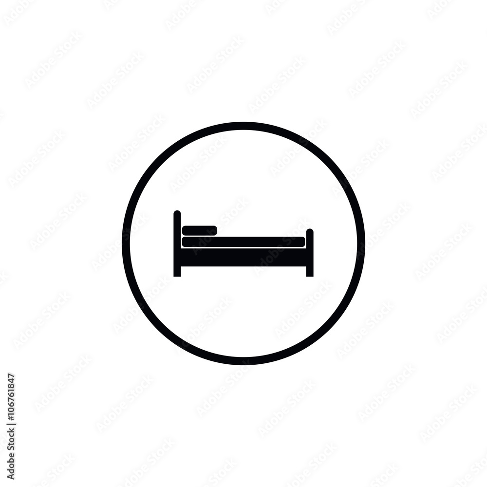 Bed icon. Bed icon.