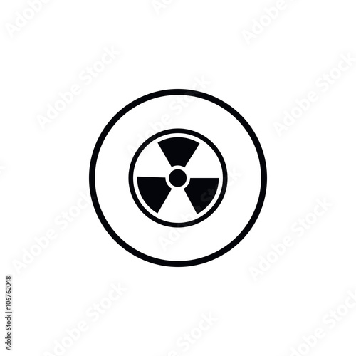Radiation icon. Radiation symbol.