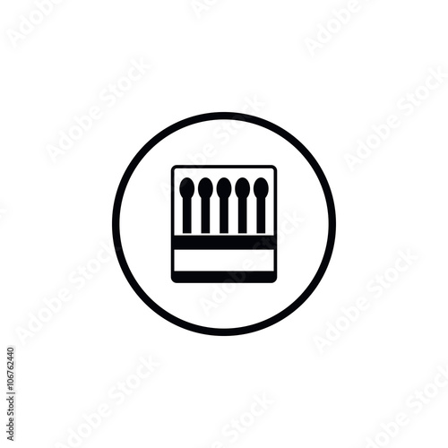Icon box of matches.