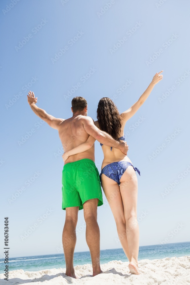 Couple with arm around each other Couple with arm around each other