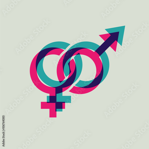 icon man and woman sign