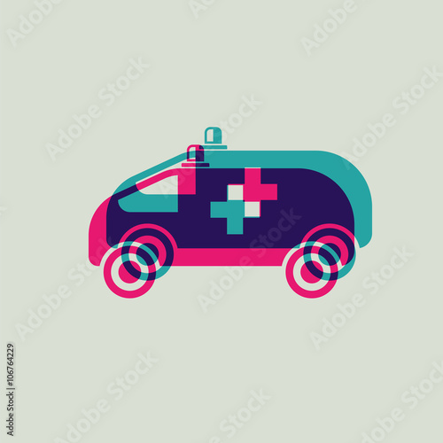 icon medical car