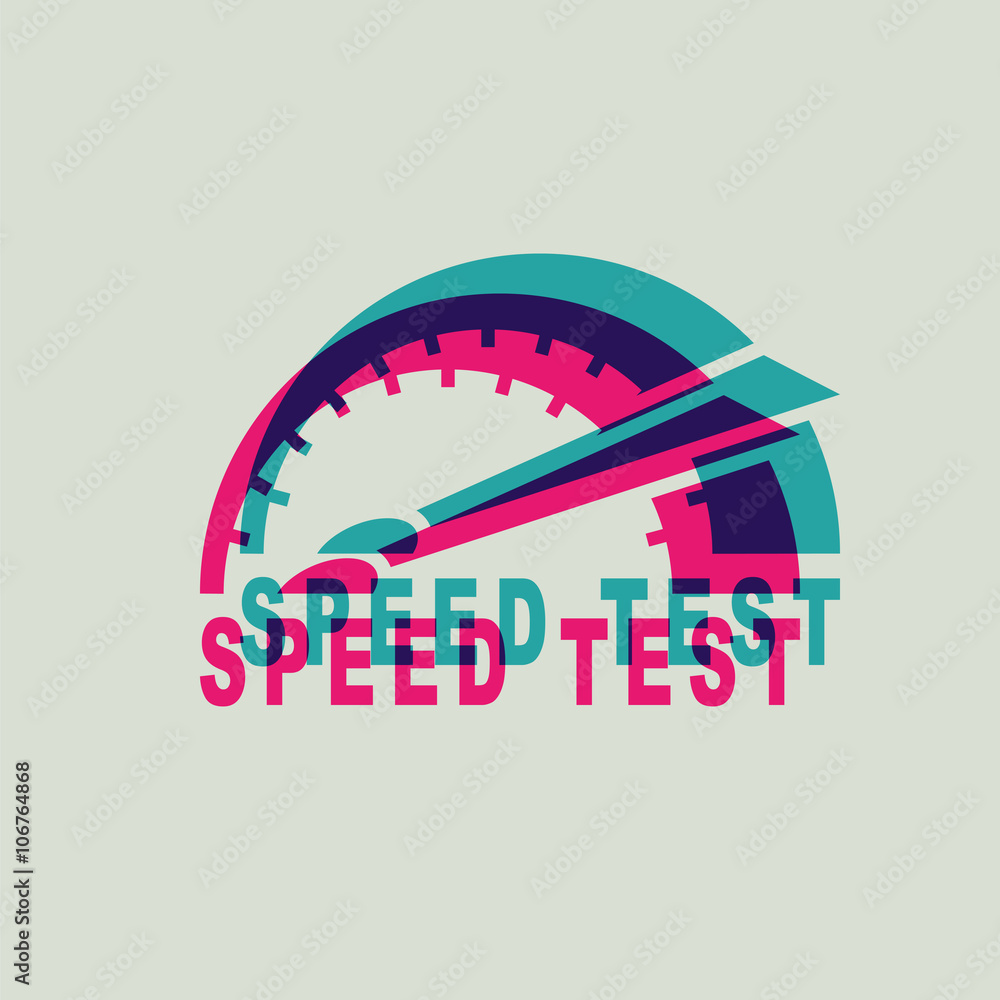 Fototapeta premium icon speed test
