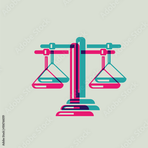 retro weight icon