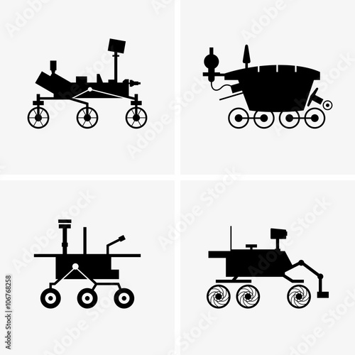 Billede på lærred Planetary rovers, shade pictures