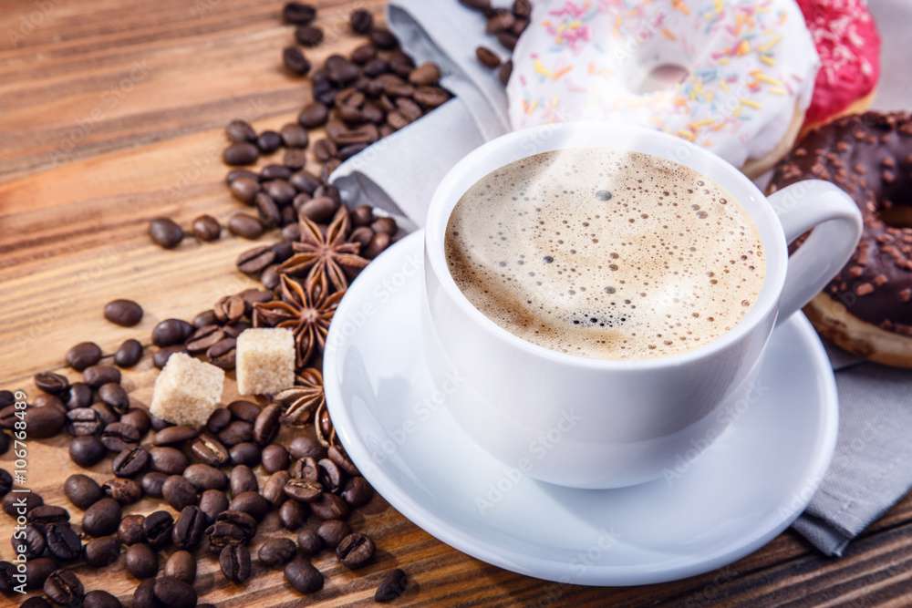 coffee beans donut coffee beans donut