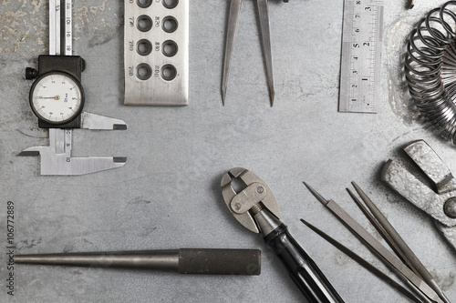 Tablou pe pânză Tools set of jewellery