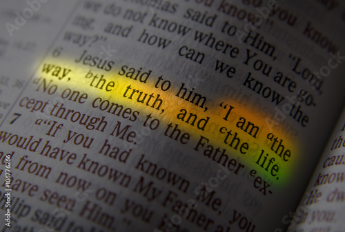 Bible text - I AM THE WAY, THE TRUTH, AND THE LIFE photo