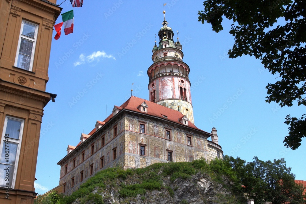 Royal castle in Cesky Krumlov, Czech republic