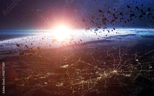 Fototapeta Naklejka Na Ścianę i Meble -  Infinite space background with nebulas and stars. This image elements furnished by NASA