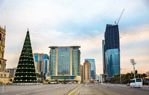 Azadliq Square in Baku, Azerbaijan