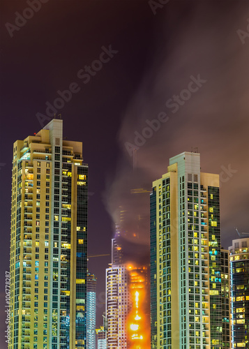 Fire accident in Dubai on New Year's Eve 2016