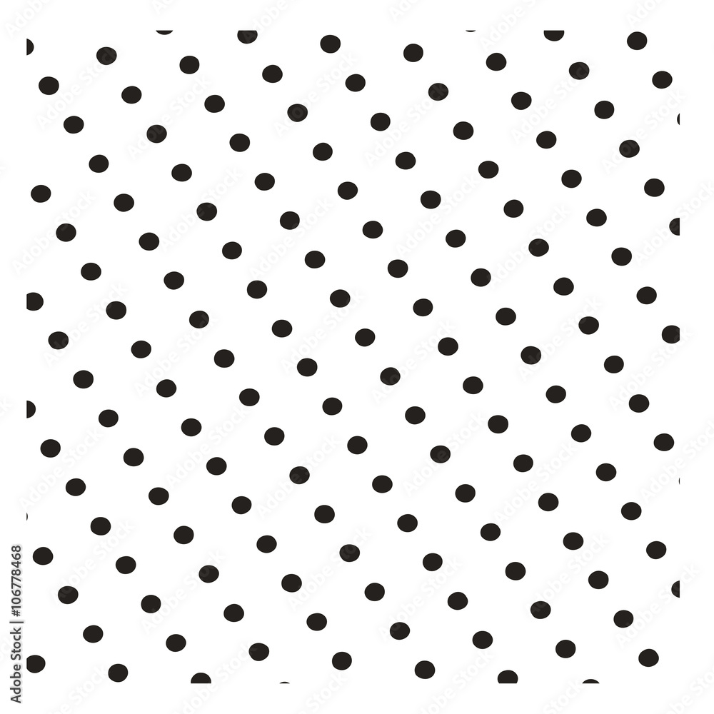 Seamless white paper with black dots Seamless white paper with black dots