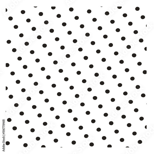 Seamless white paper with black dots