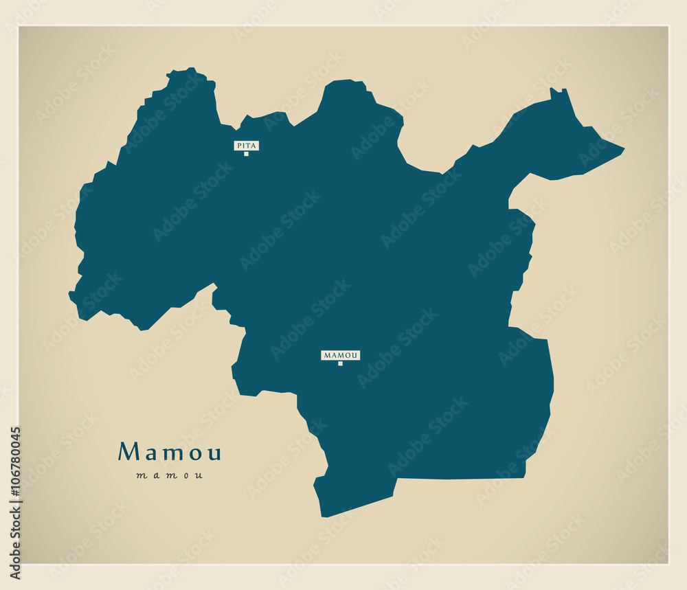 Modern Map - Mamou GN