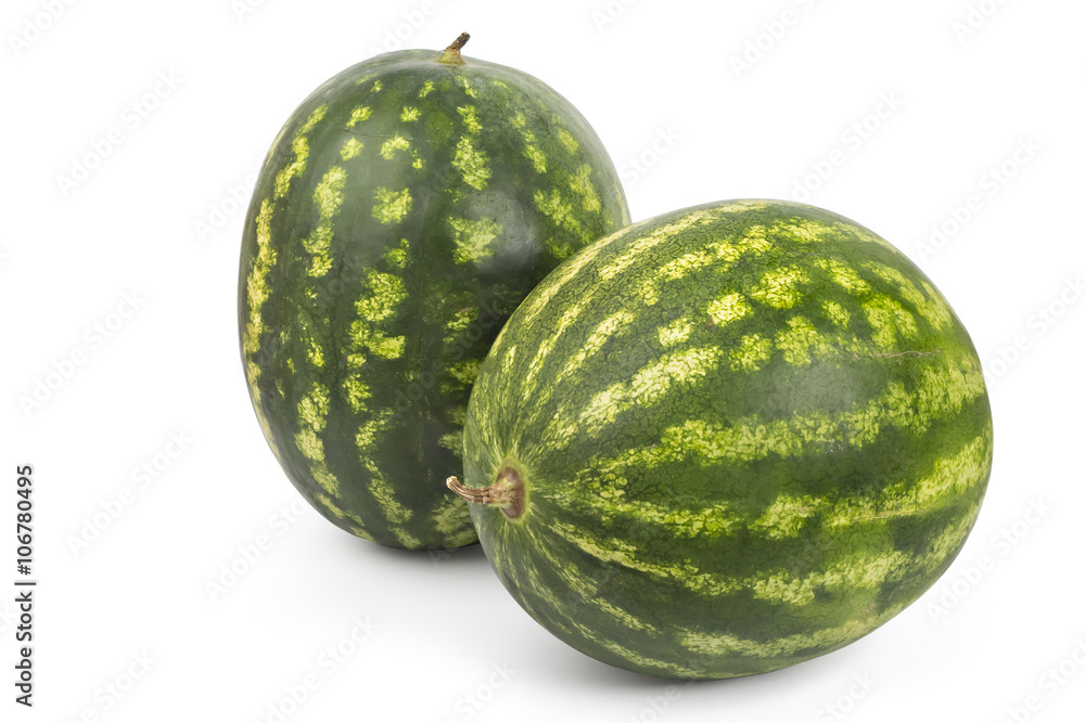Sweet ripe watermelons isolated on white background Sweet ripe watermelons isolated on white background