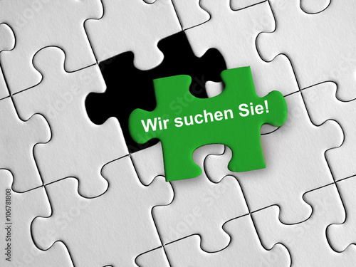 Wir suchen Sie Puzzle