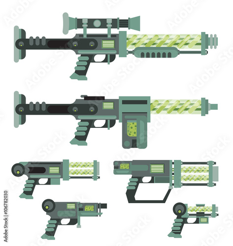 Futuristic Sci-Fi weapons