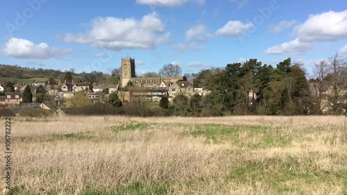 A panning clip of Winchcombe village in the UK photo