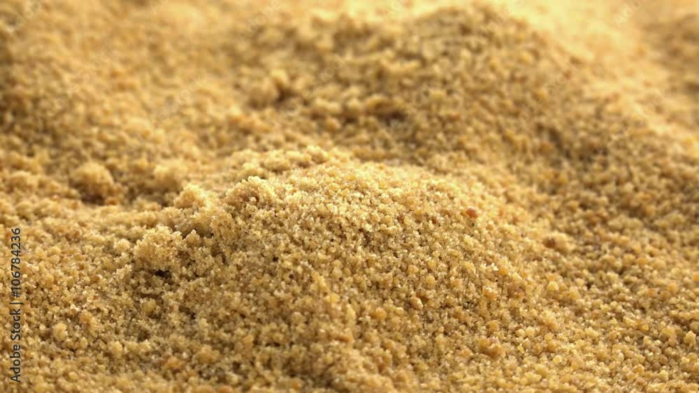 Rotating Coconut Sugar as seamless loopable 4K UHD footage Rotating Coconut Sugar as seamless loopable 4K UHD footage