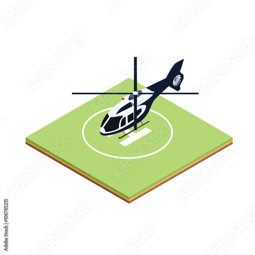 Isometric boarding helicopter