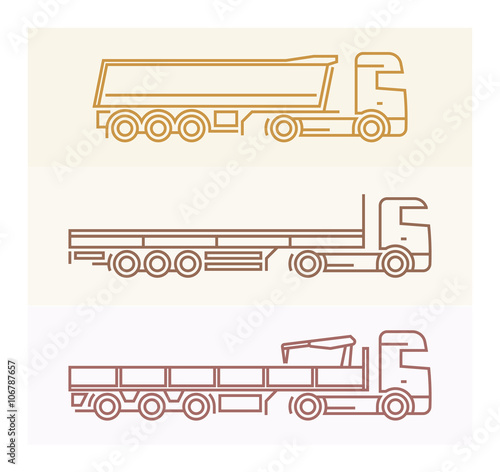 Vechile Pictograms: European Trucks Set 2