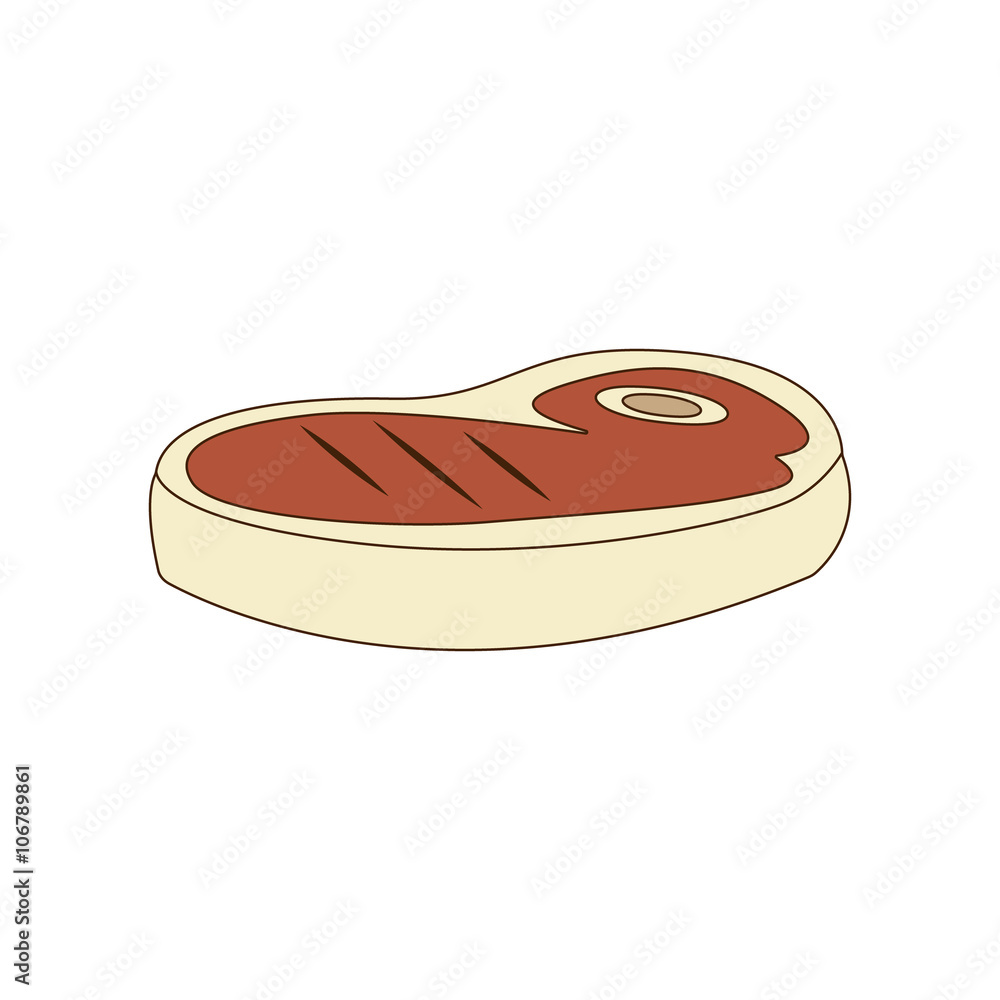 Steak im Comic-Style Steak im Comic-Style