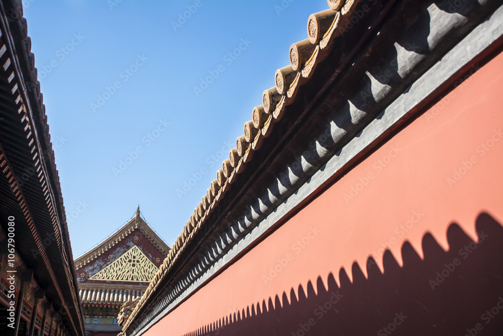 architecture abstract of The Forbidden City, Beijing architecture abstract of The Forbidden City, Beijing