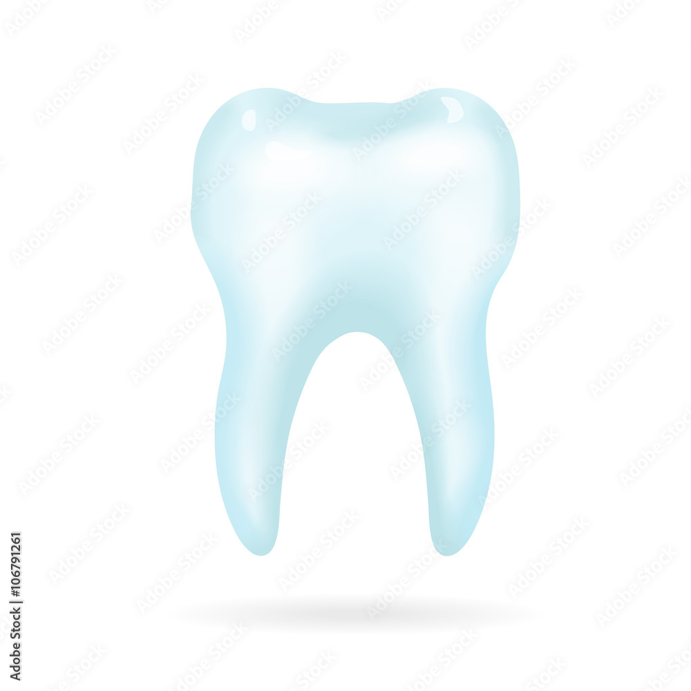 Tooth on a white background. Vector Tooth on a white background. Vector